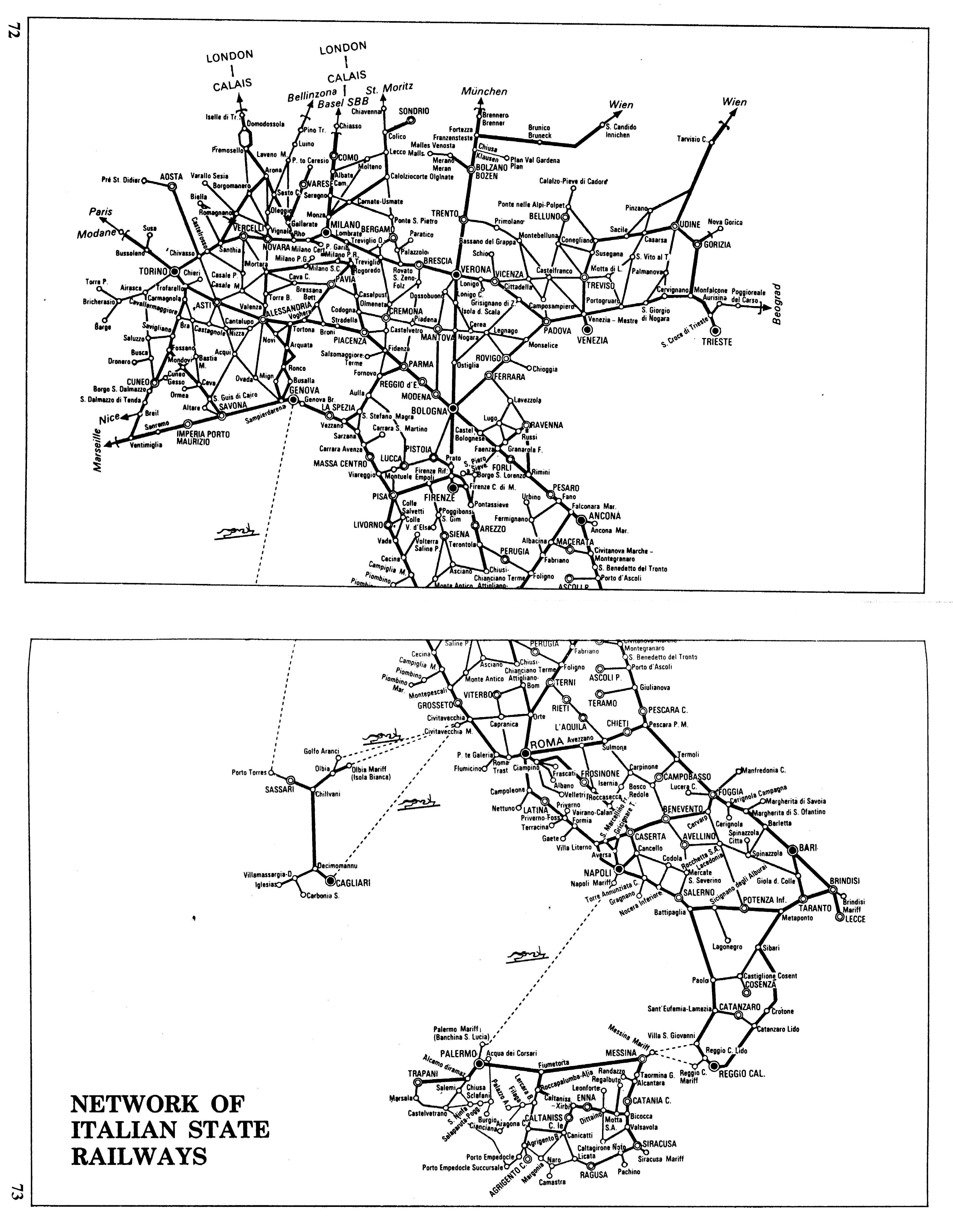 Train Routes In Italy Map 0937